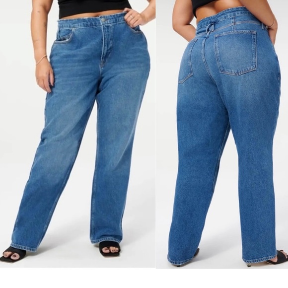 Good American Denim - NWT Good American Good '90s Jeans Fitted Waist Baggy Through Body 14/32